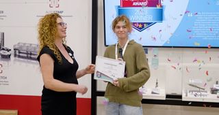 Lena Risse, Precision Toolmaker at Risse Werkzeugtechnik is the first ever winner in ANCA’s inaugural Female Machinist Award 
